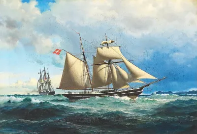 The schooner “Caroline & Trine" of Troense.