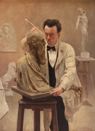 The sculptor's studio