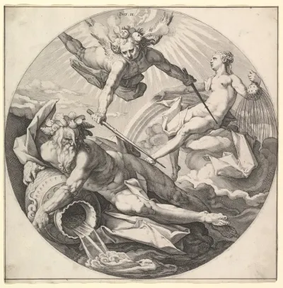 The Second Day (Dies II): The Division of the Waters, plate 2 from "The Creation of the World"