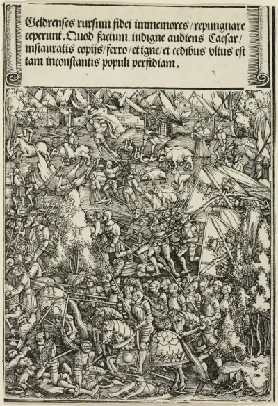 The Second War in Gueldres, from The Triumphal Arch of Maximilian I
