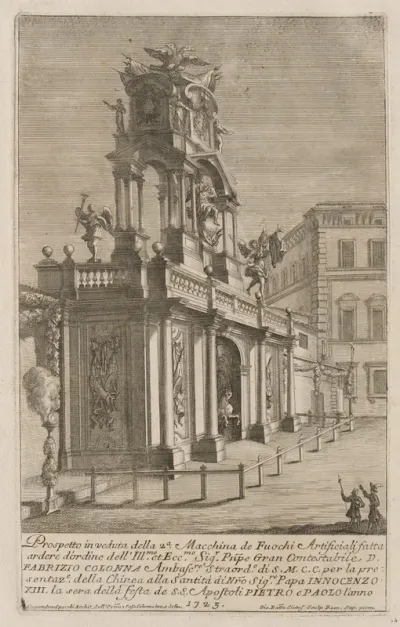 The Seconda Macchina for the Chinea of 1723: The Temple of Victory