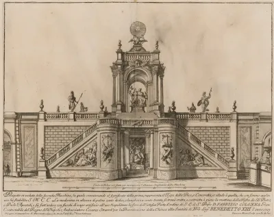 The Seconda Macchina for the Chinea of 1725: The Temple of Peace and Concord