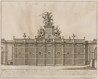 The Seconda Macchina for the Chinea of 1726: Valor Riding Pegasus