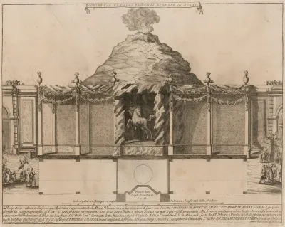 The Seconda Macchina for the Chinea of 1727: Mount Vesuvius