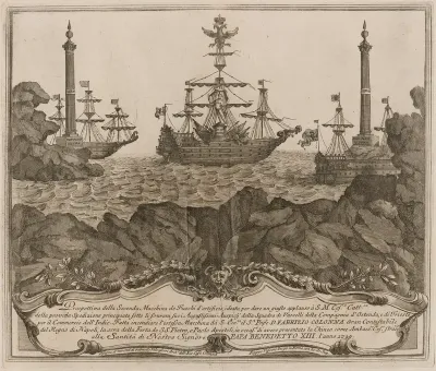 The Seconda Macchina for the Chinea of 1729: The Ships of the Ostend Company and Trieste Company at the Pillars of Hercules