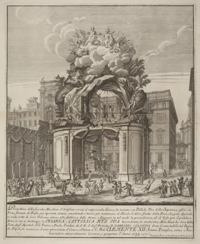 The Seconda Macchina for the Chinea of 1733: Jupiter and Minerva and the Forge of Vulcan