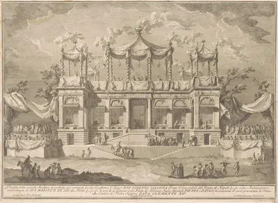 The Seconda Macchina for the Chinea of 1770: The Fish Market Portico