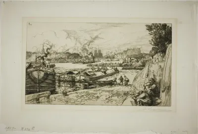 The Seine at the Mouth of the Canal Saint-Martin