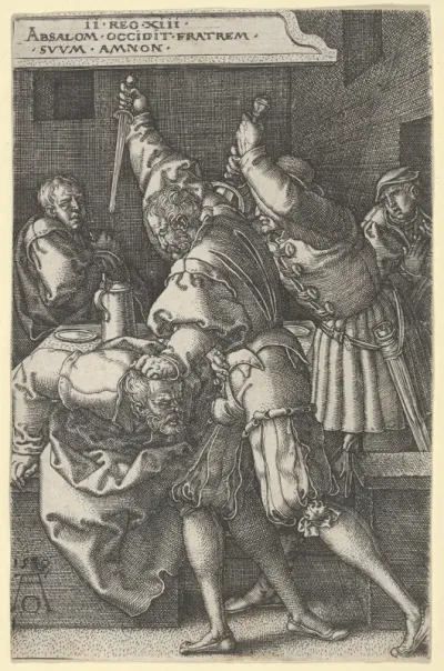 The Servants of Absalom Killing Amnon, from "The Story of Amnon and Tamar"