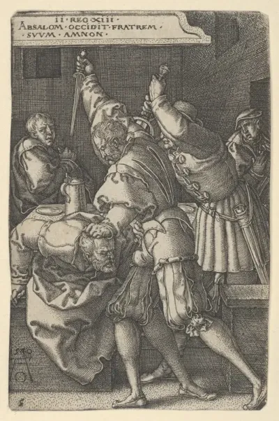 The Servants of Absalom Killing Amnon
