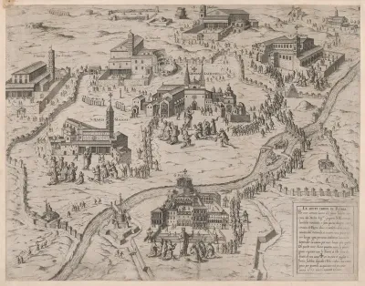 The Seven Churches of Rome (Le Sette Chiese di Roma), from "Speculum Romanae Magnificentiae"