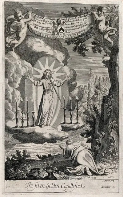 The seven golden candlesticks described in the book of Revelation