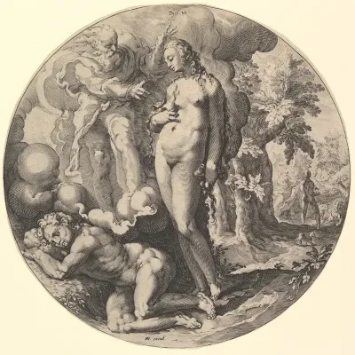 The Sixth Day (Dies VI): The Creation of Adam and Eve, from "The Creation of the World"