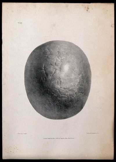 The skull of an epileptic as viewed from above