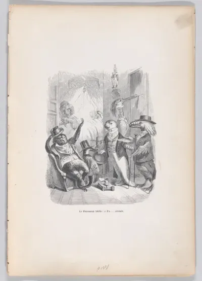 The Sloth yawned: 'I had...waited', from "Scenes from the Private and Public Life of Animals"