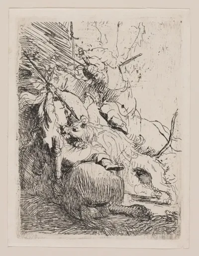 The Small Lion Hunt (With One Lion)
