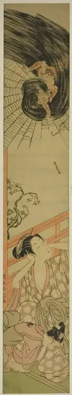 The Smitten Thunder God Delivering a Love Letter to a Courtesan