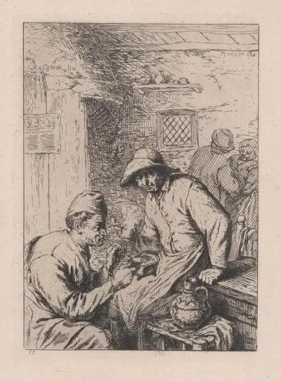 The Smokers, after Ostade