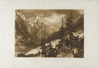 The Source of the Arveron, plate 60 from Liber Studiorum