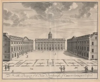 The South Prospect of the New Quadrangle of Christ Church in Oxford
