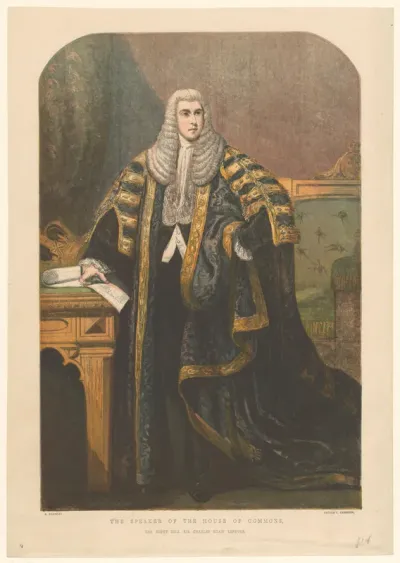 The speaker of the House of Commons, the right hon. sir Charles Shaw Lefevre