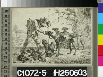 The Sportsman with Seven Dogs