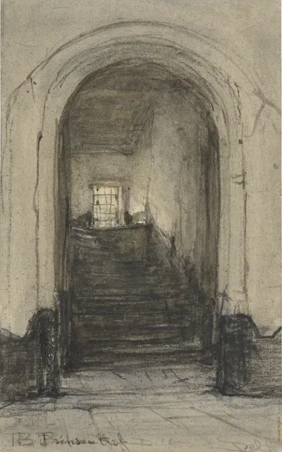 The stairs in the Prinsenhof in Delft, where in 1584 prince William I was murdered