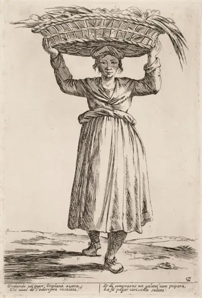 The Street Seller of Market Garden Produce