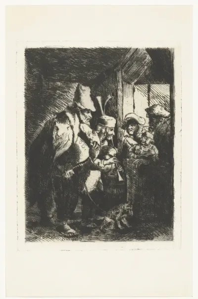 The strolling musicians
