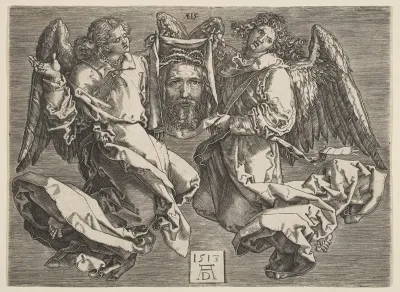 The Sudarium Carried by Two Angels, copy