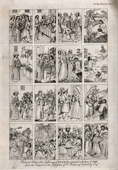 The sufferings and death of King Henry VI compared with the sufferings of Job: sixteen vignettes