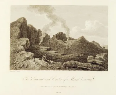 The summit and Crater of Mount Vesuvius [Material gráfico]