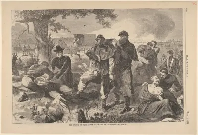 The Surgeon at Work at the Rear During an Engagement (from "Harper's Weekly," Vol. VII)