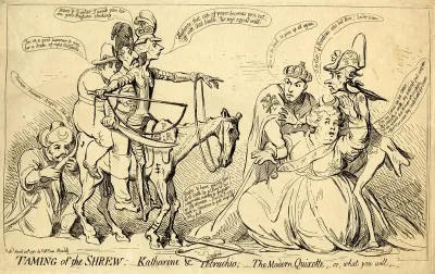The Taming of the Shrew. Katharine and Petruchio   The Modern Quixotte, or, What You Will