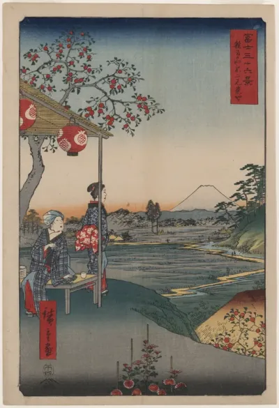 The Teahouse with the View of Mt. Fuji