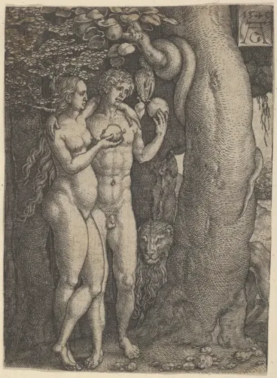 The Temptation of Adam and Eve, from "The Story of Adam and Eve"