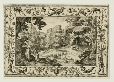The Temptation of Christ, from Landscapes with Old and New Testament Scenes and Hunting Scenes