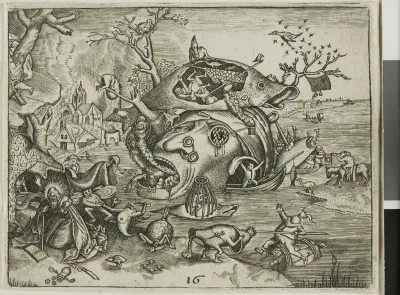 The Temptation of Saint Anthony, plate 16 from the Emblemata Secularia
