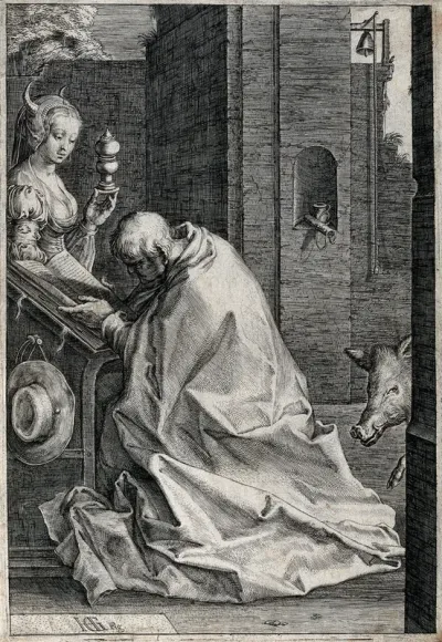 The temptation of Saint Antony Abbot