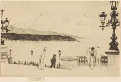 The Terrace, Monte Carlo, End of Afternoon, April 1905