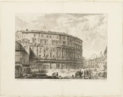 The Theater of Marcellus, from Views of Rome