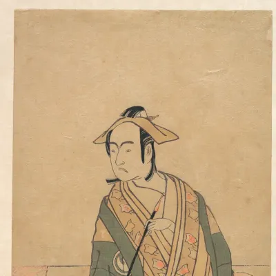 The Third Sawamura Sojūrō in the Role of Soga no Jūrō