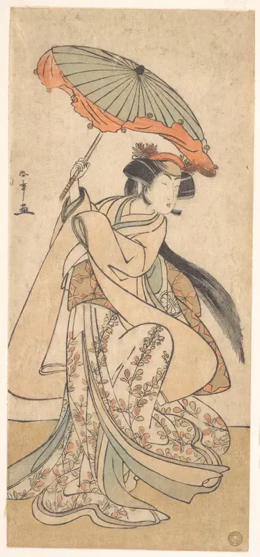 The Third Segawa Kikunojo as a Woman Dancing in a Shosa Act