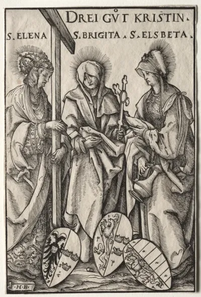 The Three Christian Heroines:  Saints Helen, Bridget and Elizabeth