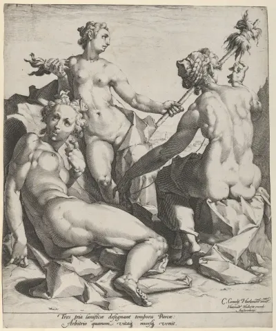 The Three Fates: Clotho, Lachesis and Atropos