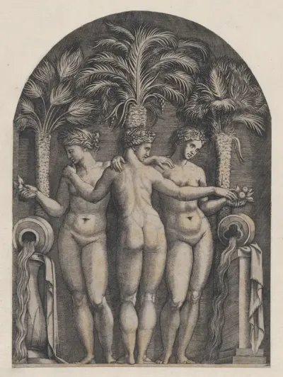 The Three Graces, from "Speculum Romanae Magnificentiae"