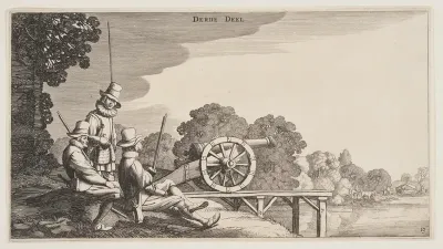 The Three Gunners, from Landscapes (Playsante Lantschappen)