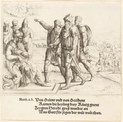 The Three Kings Tell Herod of Christ's Birth