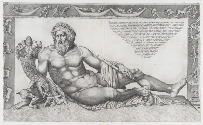 The Tiber, from "Speculum Romanae Magnificentiae"