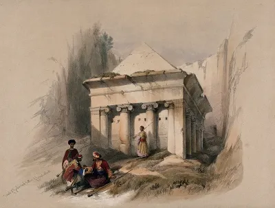 The tomb of Zechariah in the valley of Jehoshaphat, Israel